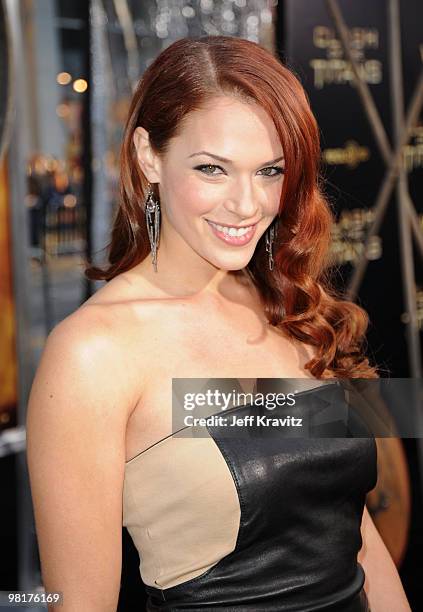 Actress Amanda Righetti arrives to the premiere "Clash Of The Titans" held at Grauman's Chinese Theatre on March 31, 2010 in Los Angeles, California..