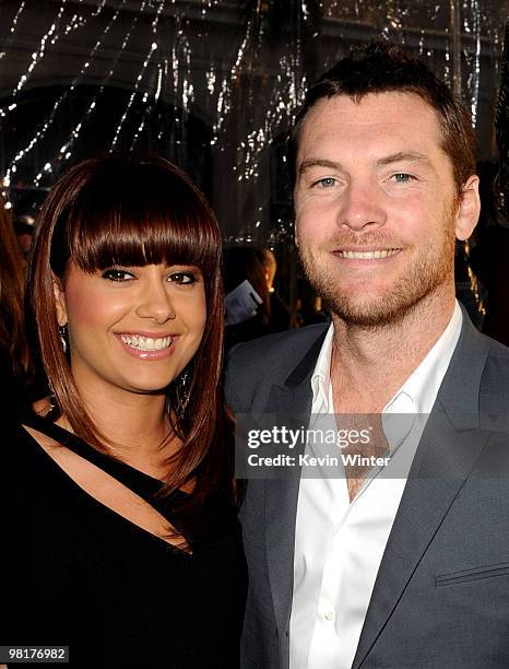 Actor Sam Worthington and Natalie Mark arrive to the premiere of Warner Bros. "Clash Of The Titans" held at Grauman's Chinese Theatre on March 31,...