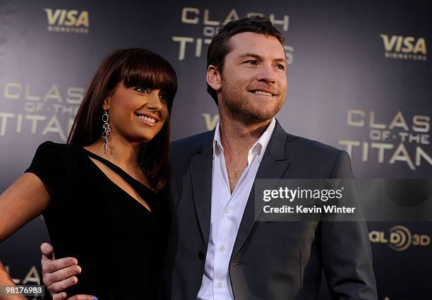 Actor Sam Worthington and Natalie Mark arrive to the premiere of Warner Bros. "Clash Of The Titans" held at Grauman's Chinese Theatre on March 31,...