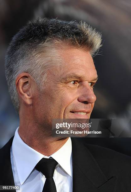 Actor Harry Hamlin arrives at the premiere of Warner Bros. 'Clash Of The Titans' held at Grauman's Chinese Theatre on March 31, 2010 in Los Angeles,...