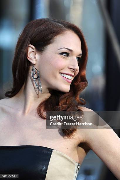 Actress Amanda Righetti arrives at the premiere of Warner Bros. 'Clash Of The Titans' held at Grauman's Chinese Theatre on March 31, 2010 in Los...