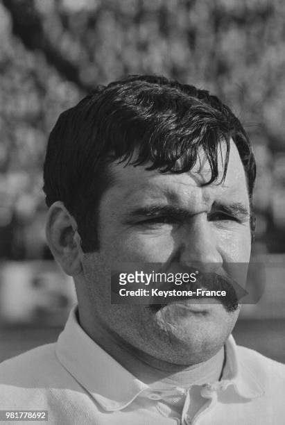 Arnaldo Gruarin, joueur de l'équipe de France de rugby, en France, le 16 février 1967.