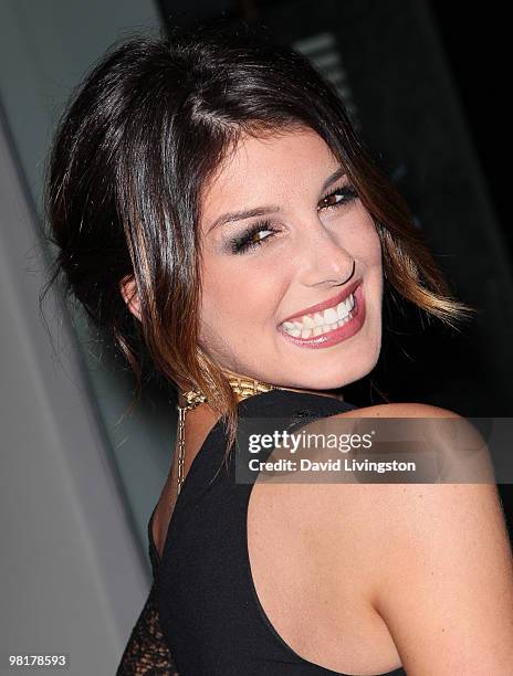 Actress Shenae Grimes attends the St. Jude's Children's Research Hospital benefit hosted by her at the Avalon Hotel on March 31, 2010 in Beverly...