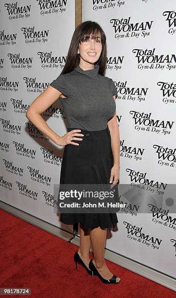 Winner of the 6th Season "The Apprentice" Stefanie Schaeffer attends the Women's History Month Celebration hosted by the Total Women's Gym & Day Spa...