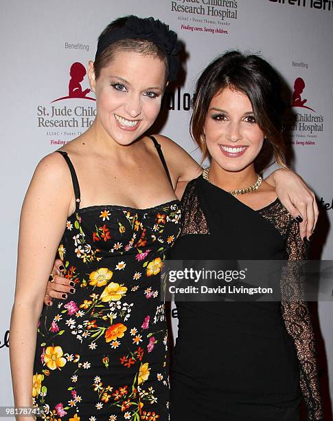 Laura Worthington and actress Shenae Grimes attend the St. Jude's Children's Research Hospital benefit hosted by Grimes at the Avalon Hotel on March...