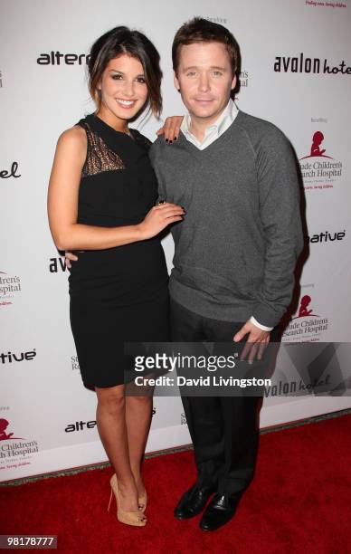 Actors Shenae Grimes and Kevin Connolly attend the St. Jude's Children's Research Hospital benefit hosted by Grimes at the Avalon Hotel on March 31,...