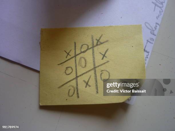 tic tac toe - tic stockfoto's en -beelden