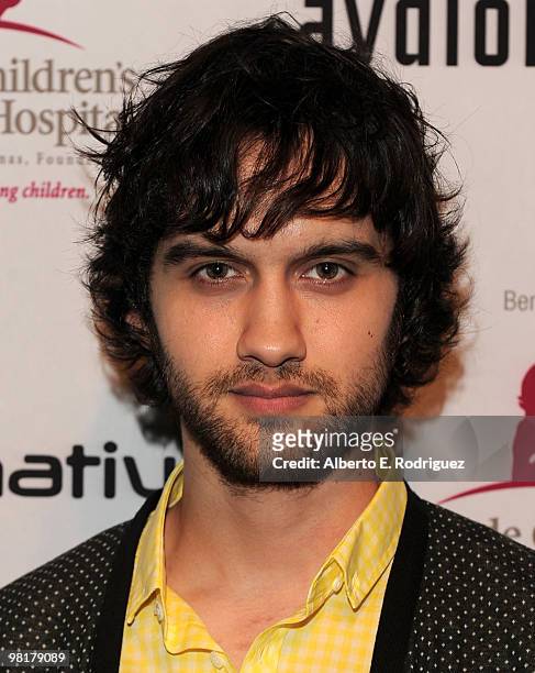 Actor Michael Steger poses on the red carpet at a benefit for St. Jude Children's Hospital hosted by actress Shenae Grimes on March 31, 2010 in Los...