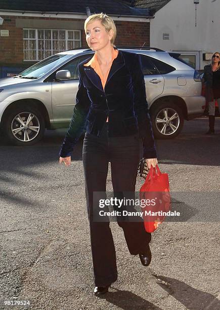 Heather Mills is seen arriving for her employment tribunal held at Ashford Employment Tribunal Centre on April 1, 2010 in Ashford, Kent.