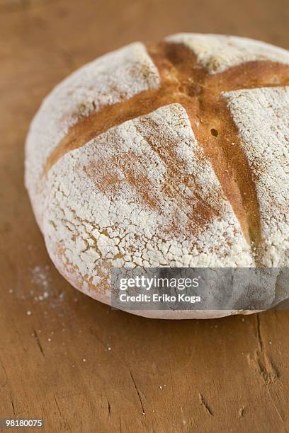 homemade pain de campagne ( country style bread ) - pain boule stock pictures, royalty-free photos & images