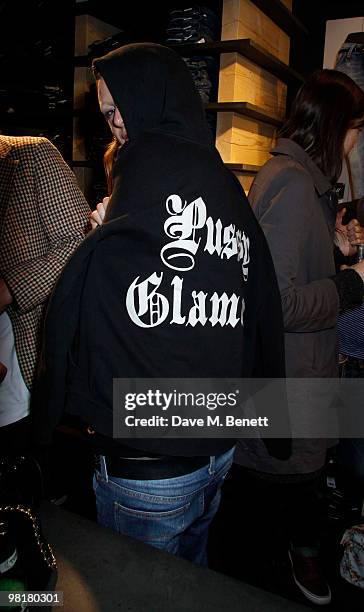 Model Olivia Inge at the Lee Jeans Shop in Carnaby St on March 31, 2010 in London, England.