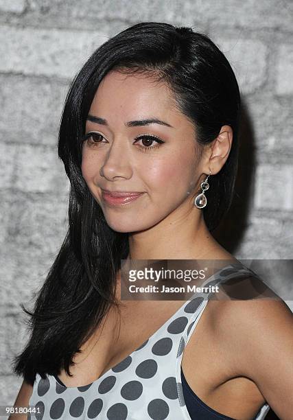 Actress Aimee Garcia arrives at Star Magazine's Young Hollywood Issue launch party held at Voyeur on March 31, 2010 in West Hollywood, California.