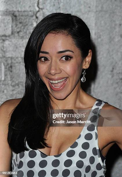 Actress Aimee Garcia arrives at Star Magazine's Young Hollywood Issue launch party held at Voyeur on March 31, 2010 in West Hollywood, California.