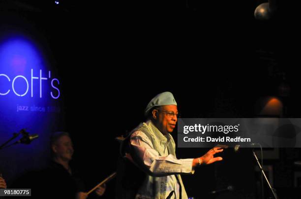 Chucho Valdes performs at Ronnie Scott's Jazz Club on March 31, 2010 in London, England.