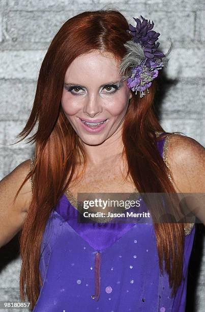 Phoebe Price arrives at Star Magazine's Young Hollywood Issue launch party held at Voyeur on March 31, 2010 in West Hollywood, California.