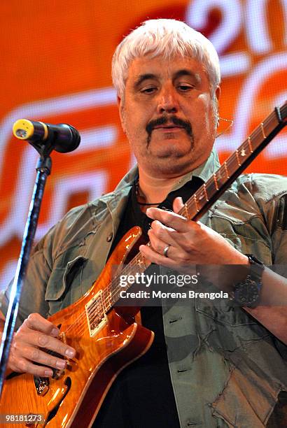 Pino Daniele appears on the "Festivalbar 2007" tv show on June 16, 2007 in Milan, Italy.