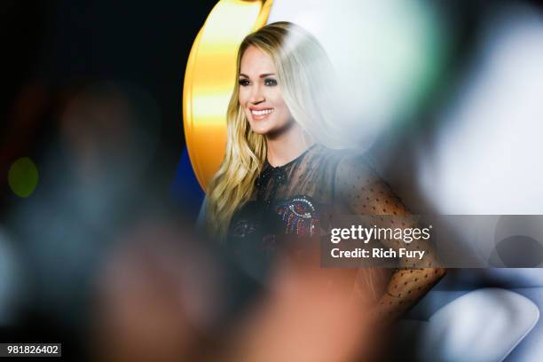 Carrie Underwood attends the 2018 Radio Disney Music Awards at Loews Hollywood Hotel on June 22, 2018 in Hollywood, California.