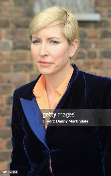 Heather Mills is seen leaving for her employment tribunal held at Ashford Employment Tribunal Centre on April 1, 2010 in Ashford, Kent.