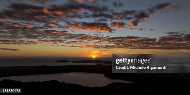 sunset at nosy be - nosy be stock-fotos und bilder