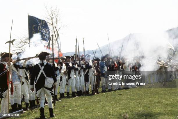 Bicentennial Reenactment circa 1975 in Fort Ticonderoga, New York.