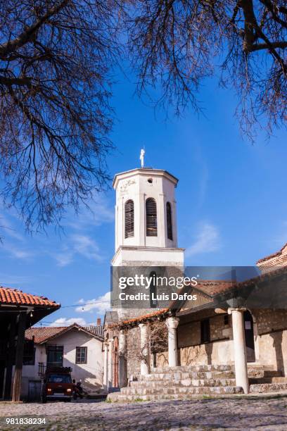 ohrid, holy mother of god church - macedonian orthodox church stock pictures, royalty-free photos & images