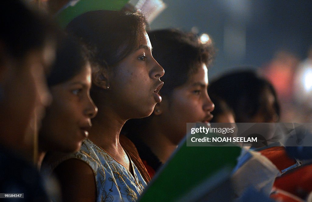 An Indian Catholic Christian Choir sing