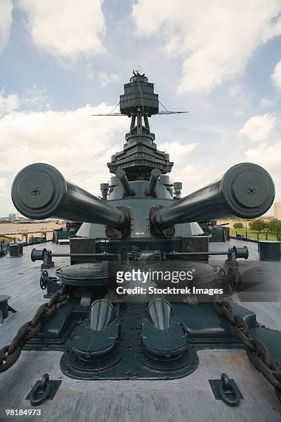 the battleship uss texas - laporte stock pictures, royalty-free photos & images