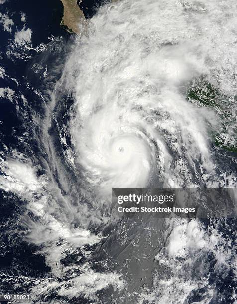 august 31, 2009 - hurricane jimena approaching baja california. - baja california peninsula stock-fotos und bilder