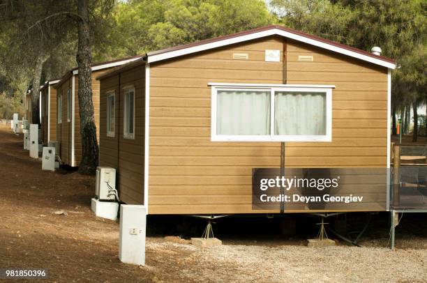 mobile homes - wohncontainer stock-fotos und bilder