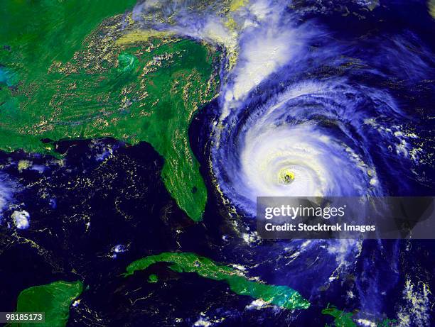 september 4, 1996 - hurricane fran - hurrikan stock-fotos und bilder