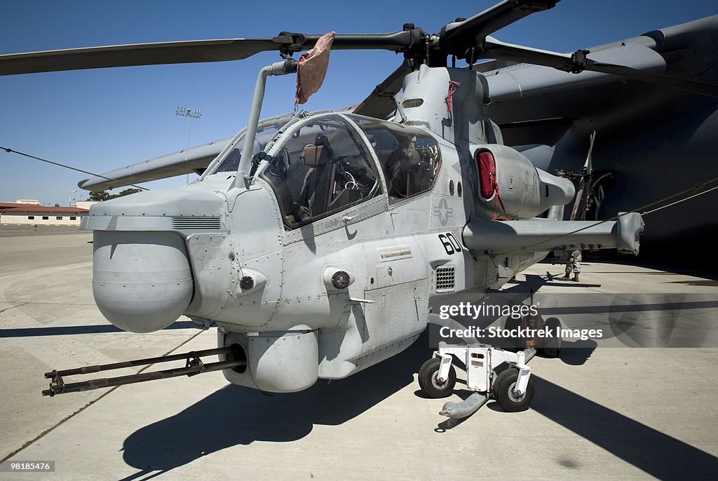 AH-1Z Super Cobra attack helicopter.