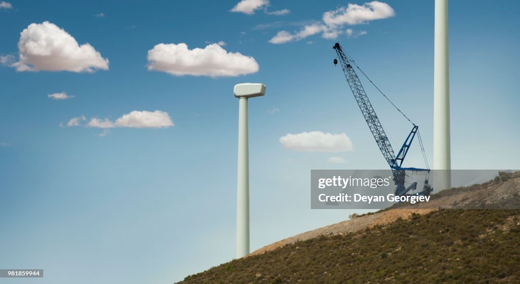 Installation of wind turbines