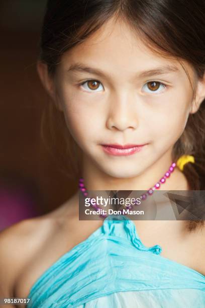 mixed race girl wearing lipstick - whatcom county bildbanksfoton och bilder