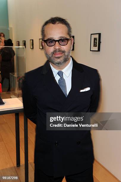 James Brett attends the press preview of the ''The Museum Of Everything'' at the Pinacoteca Giovanni e Marella Agnelli on March 31, 2010 in Turin,...