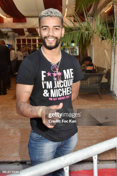 Brahim Zaibat attends Fete des Tuileries on June 22, 2018 in Paris, France.