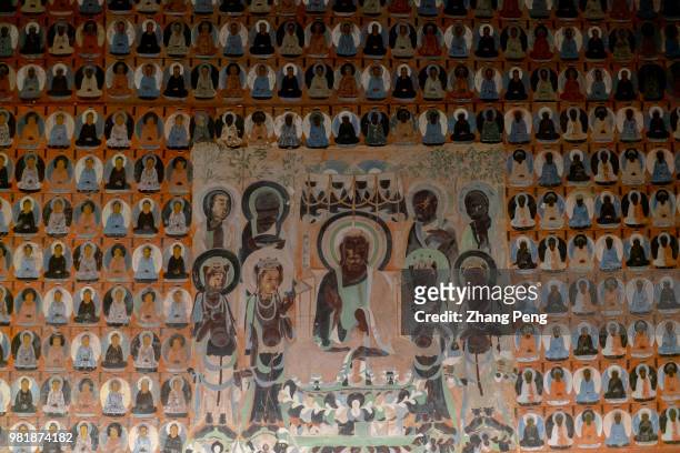 Ancient colorful murals on the cave wall, telling about stories of Buddhism, are mostly artworks of Tang Dynasty . The Mogao Caves, also known as the...