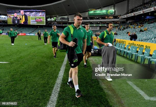 Sydney , Australia - 23 June 2018; Ireland captain Peter O'Mahony arrives prior to the 2018 Mitsubishi Estate Ireland Series 3rd Test match between...