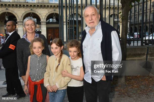 Actress/screenwriter Alexia Stresi and her husband Francois Berleand attend Fete des Tuileries on June 22, 2018 in Paris, France.