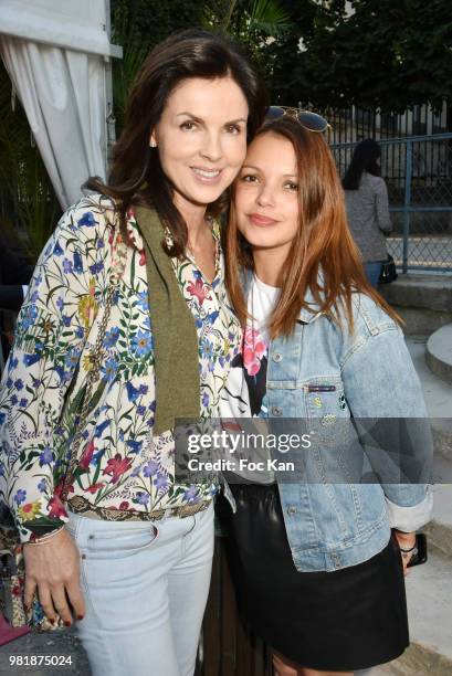 Caroline Barclay and TV presenter Severine Ferrer attend Fete des Tuileries on June 22, 2018 in Paris, France.