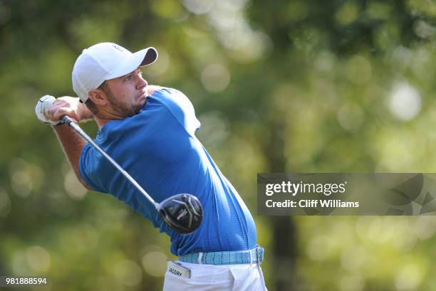 West Florida's Jacob Huizinga during the Division II Men's Team Match Play Golf Championship held at the Robert Trent Jones Golf Trail at the Shoals,...
