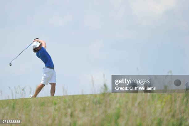 West Florida's Carlos Marrero during the Division II Men's Team Match Play Golf Championship held at the Robert Trent Jones Golf Trail at the Shoals,...