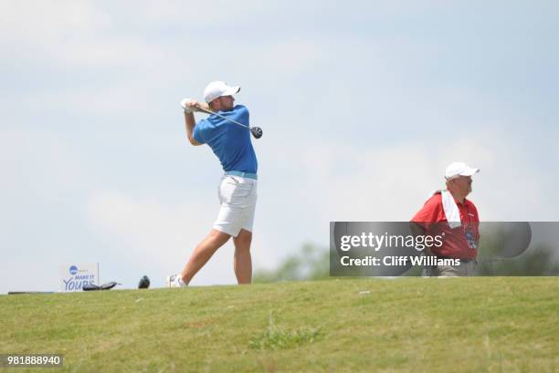 West Florida's Jacob Huizinga during the Division II Men's Team Match Play Golf Championship held at the Robert Trent Jones Golf Trail at the Shoals,...