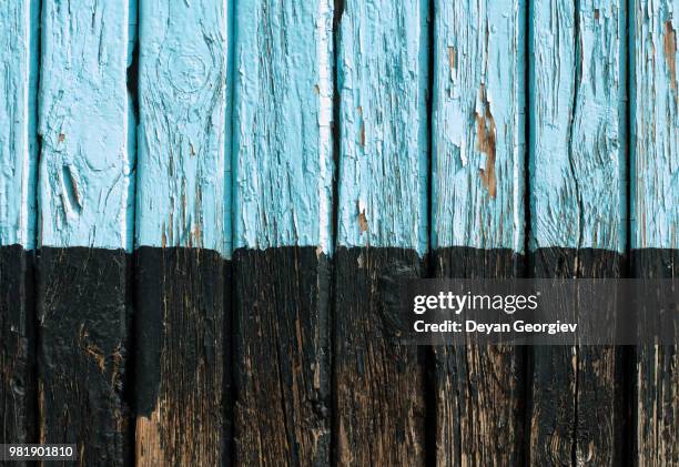 old cracked paint on boards - hardwood tree stock pictures, royalty-free photos & images