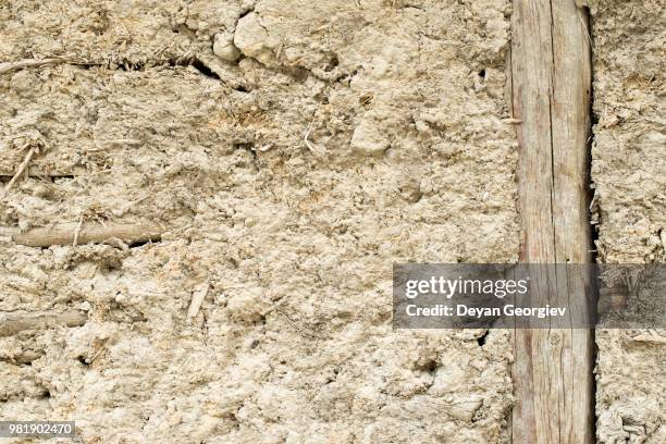 old adobe wall - adobe texture stock pictures, royalty-free photos & images