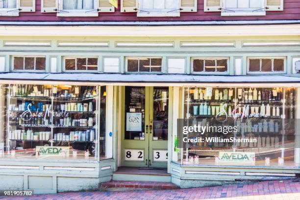 a storefront in ellicott city maryland before the flood of may 27, 2018 - ellicott city maryland stock pictures, royalty-free photos & images