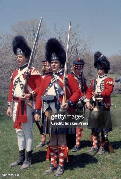 Bicentennial Reenactment circa 1975 in Fort Ticonderoga, New York.