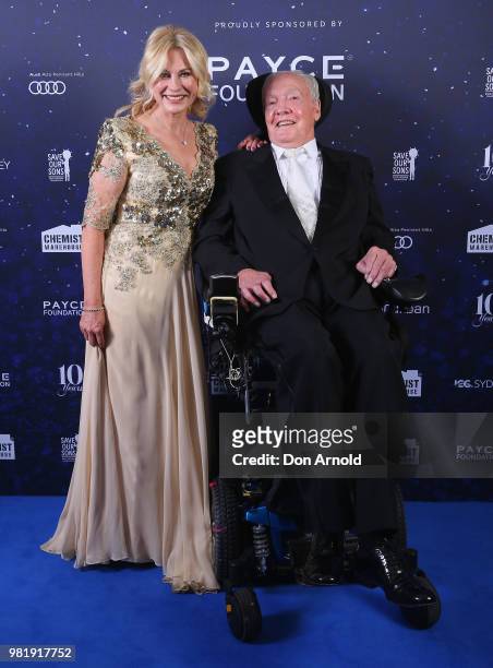 Kerri-Anne Kennerley and John Kennerley attend the Save Our Sons Sydney Gala Dinner at the ICC Sydney on June 23, 2018 in Sydney, Australia.