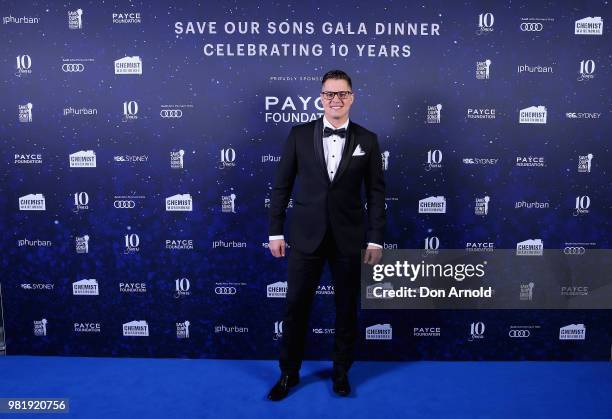 Johnny Ruffo attends the Save Our Sons Sydney Gala Dinner at the ICC Sydney on June 23, 2018 in Sydney, Australia.