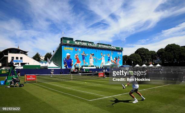 General view during Day Two of the Nature Valley International at Devonshire Park on June 23, 2018 in Eastbourne, United Kingdom.