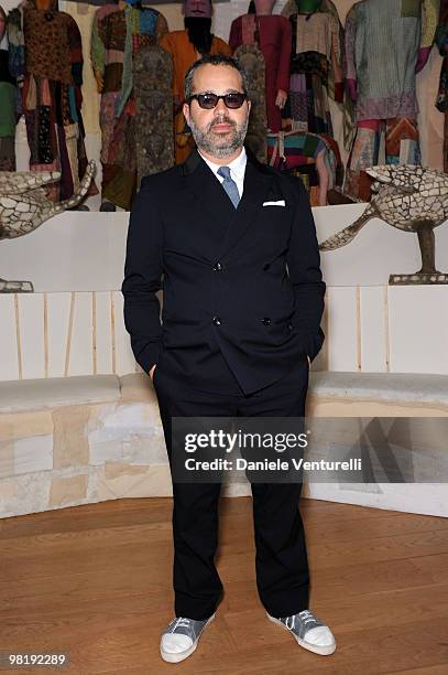 James Brett attends the press preview of the ''The Museum Of Everything'' at the Pinacoteca Giovanni e Marella Agnelli on March 31, 2010 in Turin,...